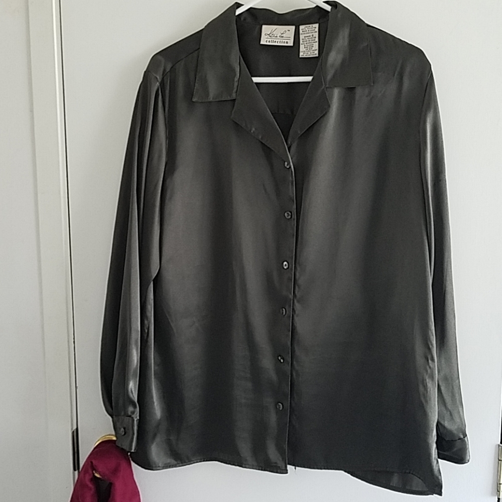 Kathi Lee Forest Green Blouse